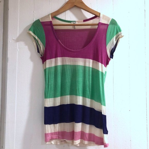 Splendid Super Soft Striped T-Shirt - Picture 1 of 2